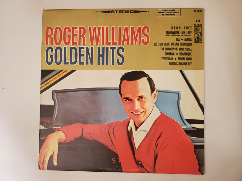 Roger Williams Golden Hits vinyl record